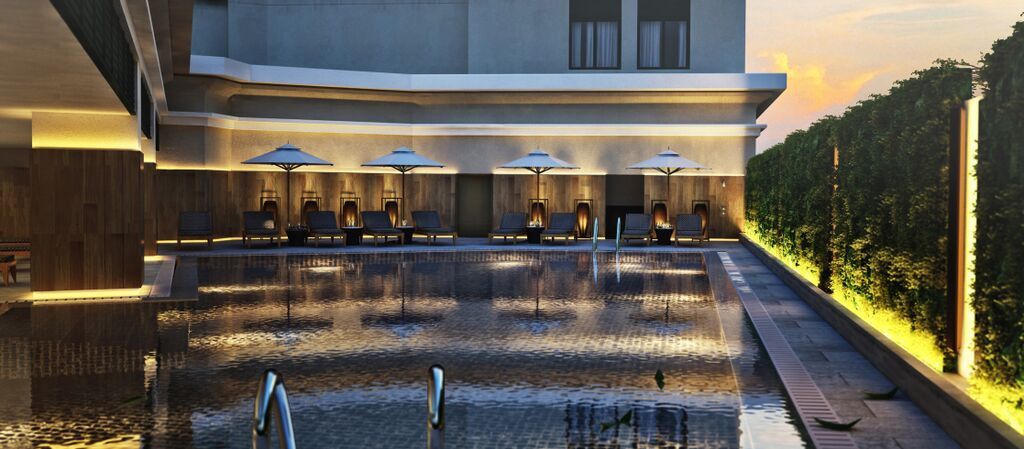 מלון The Ritz-Carlton, קואלה לומפור מראה חיצוני תמונה The swimming pool at the hotel